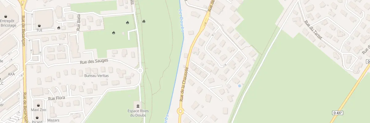 Plan du 22 Rue de la Chaussée à Doubs