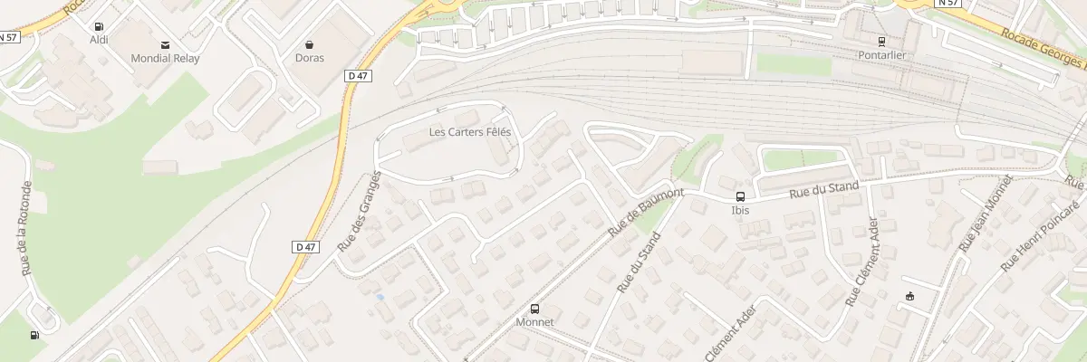 Plan du 11 Rue Pierre Semard à Pontarlier