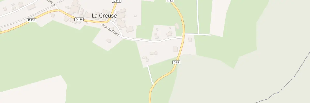 Plan du 7 Rue du Praro à La Creuse