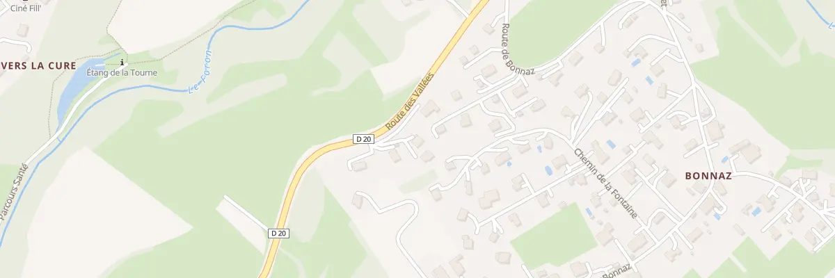 Plan du 587 Rte des Vallées à Fillinges