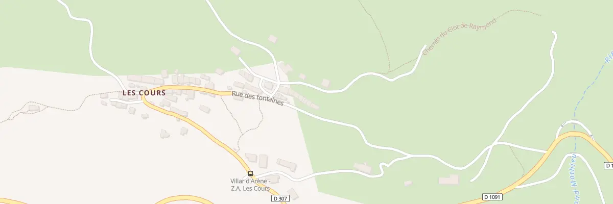 Plan du 5066 Les Cours à Villar-d’Arêne