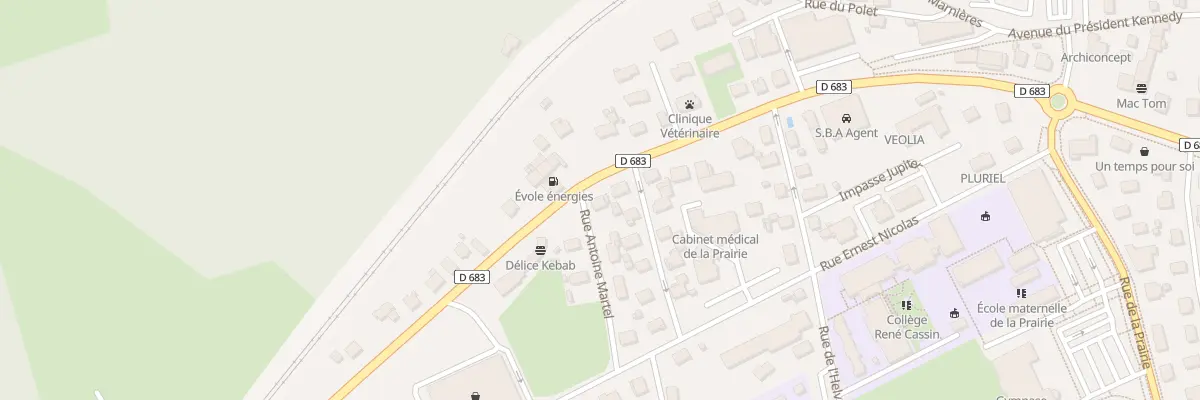 Plan du 27 Av du Président Kennedy à Baume-les-Dames