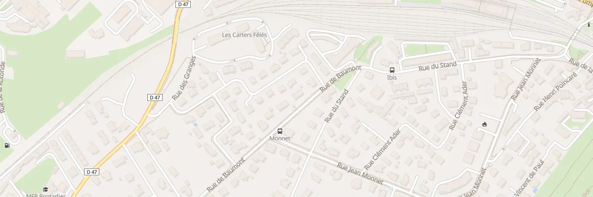Plan du 8 Rue de Baumont à Pontarlier