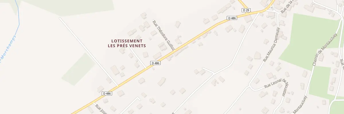 Plan du 13 Rte de Besançon à Rougemont