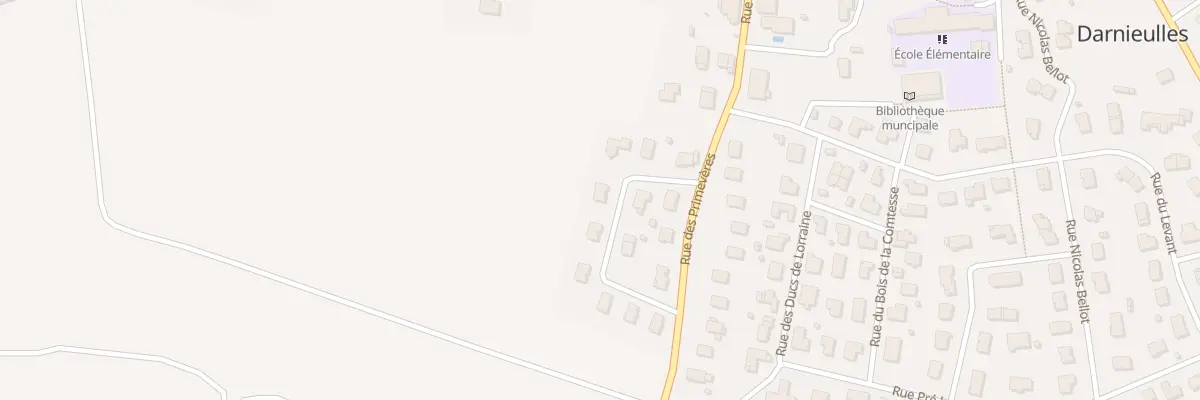 Plan du 84 Rue des Arvaux à Darnieulles