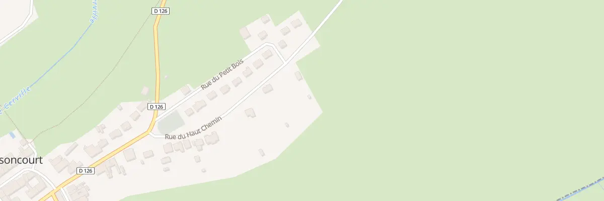 Plan du 29 Rue du Haut Chemin à Buissoncourt