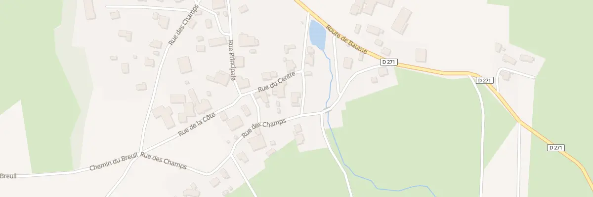 Plan du 6 Rue de la Poste à Luxiol