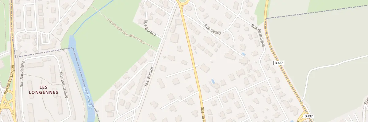 Plan du 44 Rue de la Chaussée à Doubs