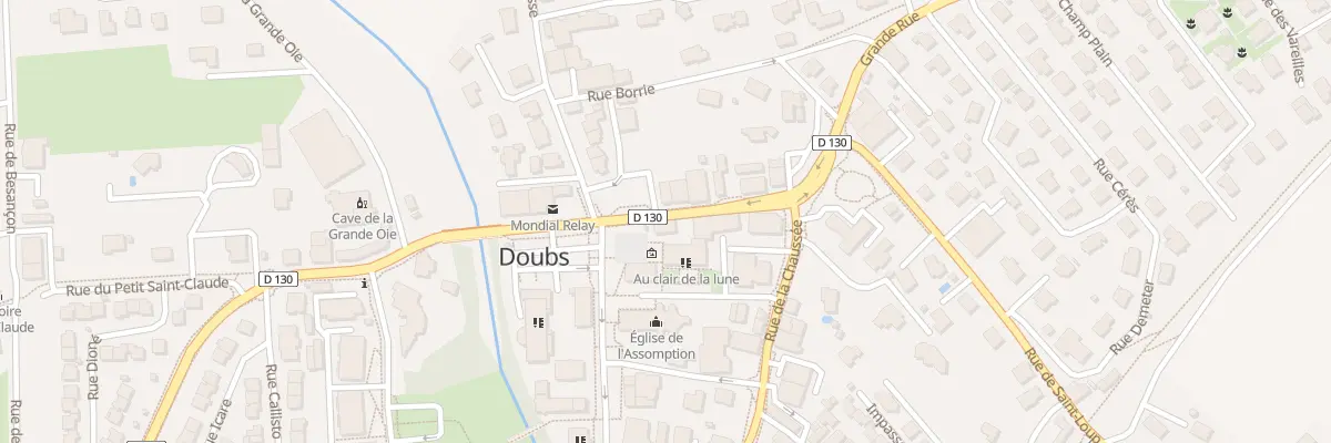 Plan du 4 Rue Grande Rue à Doubs