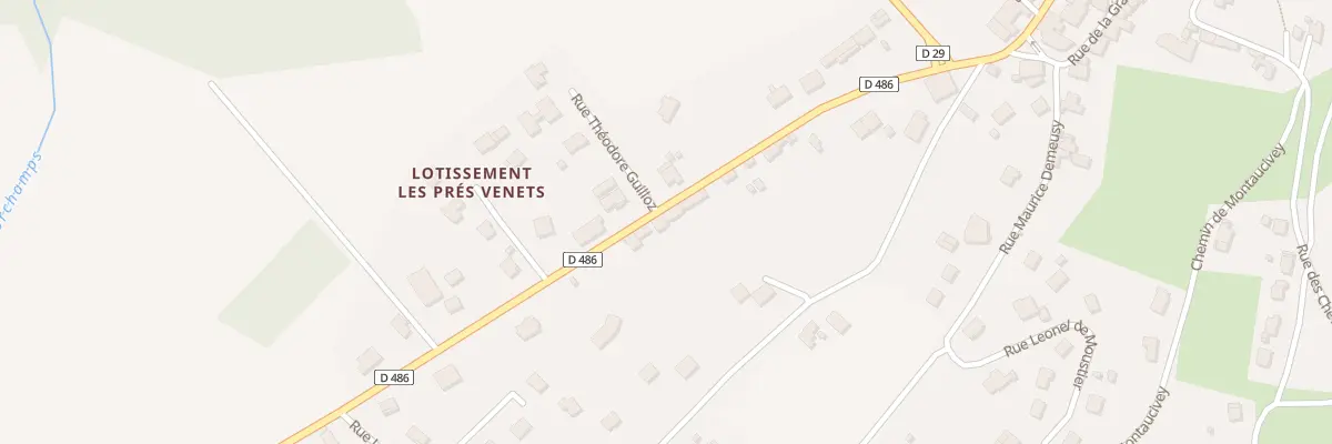 Plan du 13 Rte de Besançon à Rougemont