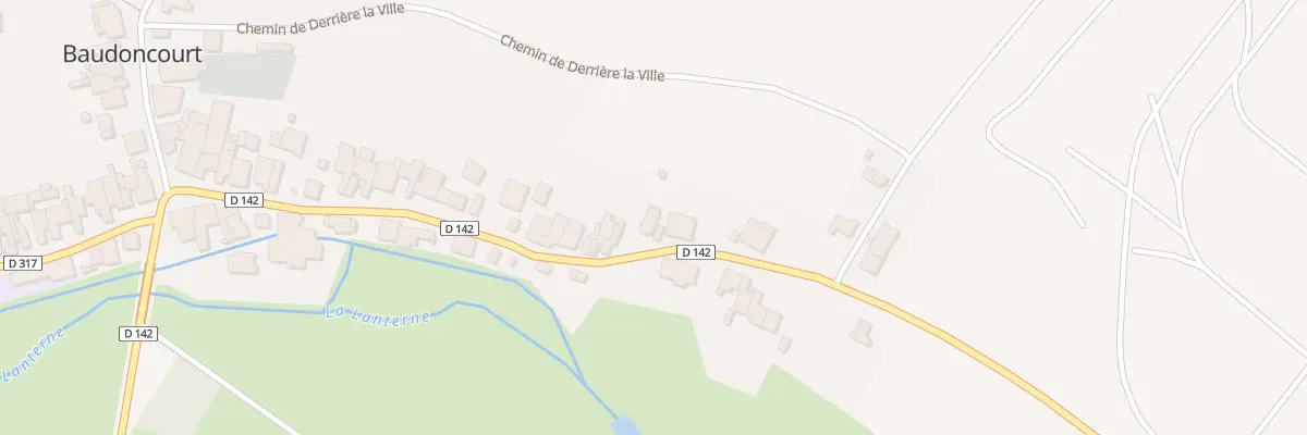 Plan du 41 Rue de la Chapelle à Baudoncourt