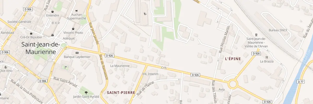 Plan du 183 Rue Gabriel Peri à Saint-Jean-de-Maurienne