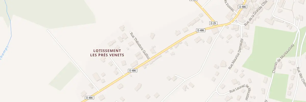 Plan du 12 Rte de Besançon à Rougemont
