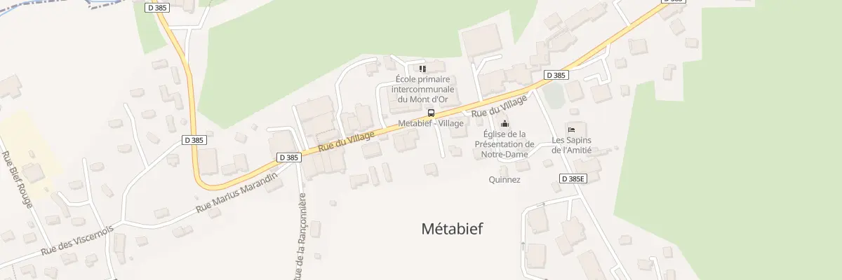 Plan du 33 Rue du Village à Métabief