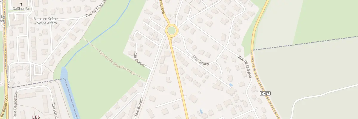 Plan du 45B Rue de la Chaussée à Doubs