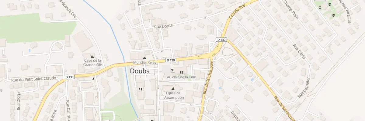 Plan du 3 Rue de la Cure à Doubs