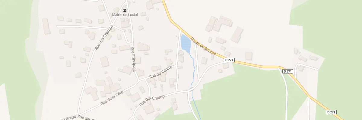 Plan du 1 Rue de la Poste à Luxiol