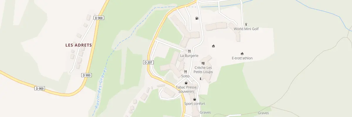 Plan du 7024 Station de Saint Jean à Montclar