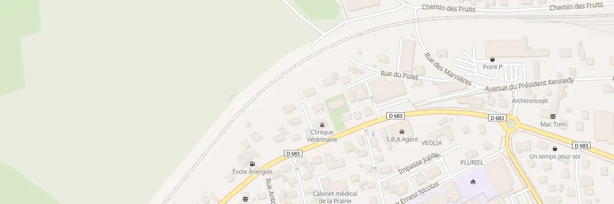Plan du 48C Av du Président Kennedy à Baume-les-Dames