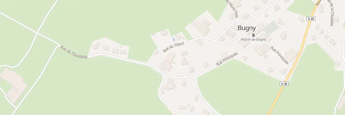 Plan du 1 Rue du Tilleul à Bugny