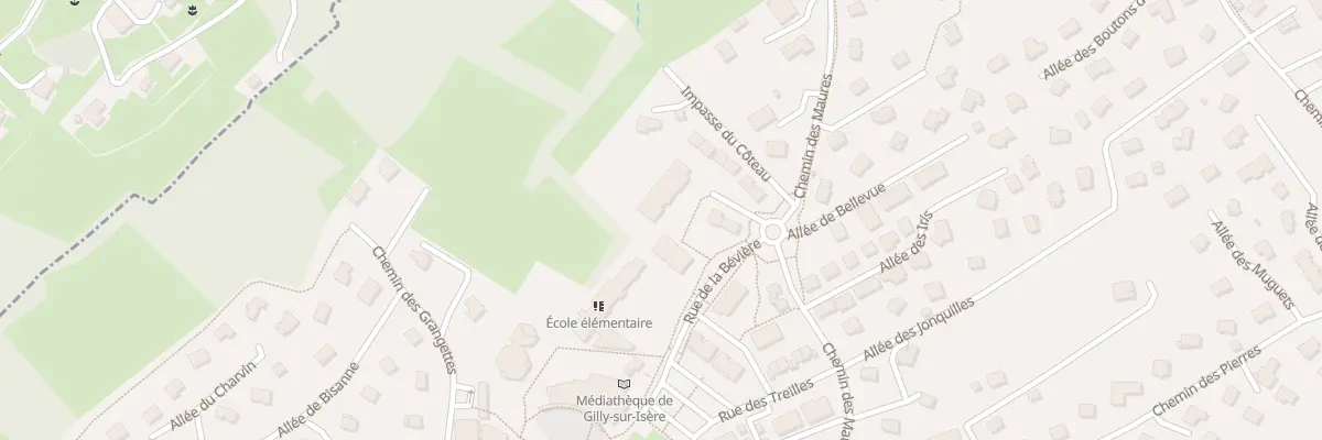 Plan du 10 Rue Beviere à Gilly-sur-Isère