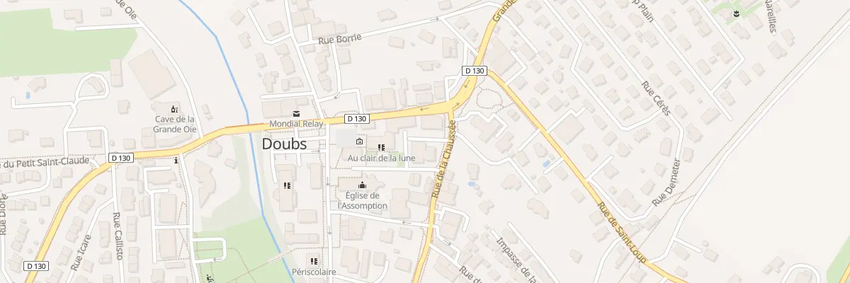 Plan du 2 Rue de la Chaussée à Doubs