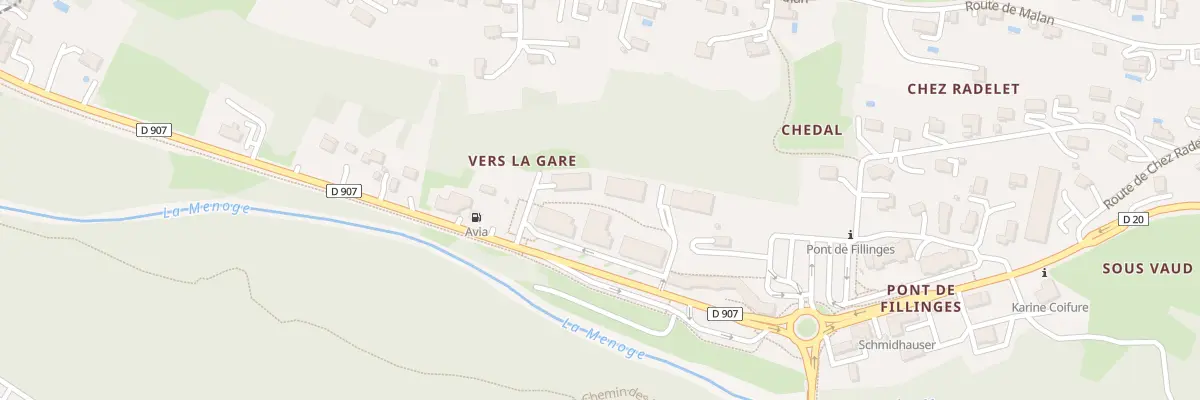 Plan du 535 Rte de la Vallée du Giffre à Fillinges