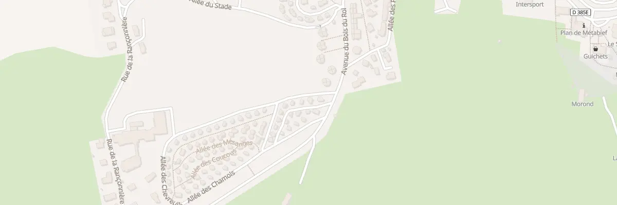 Plan du 3 All des Chevreuils à Métabief