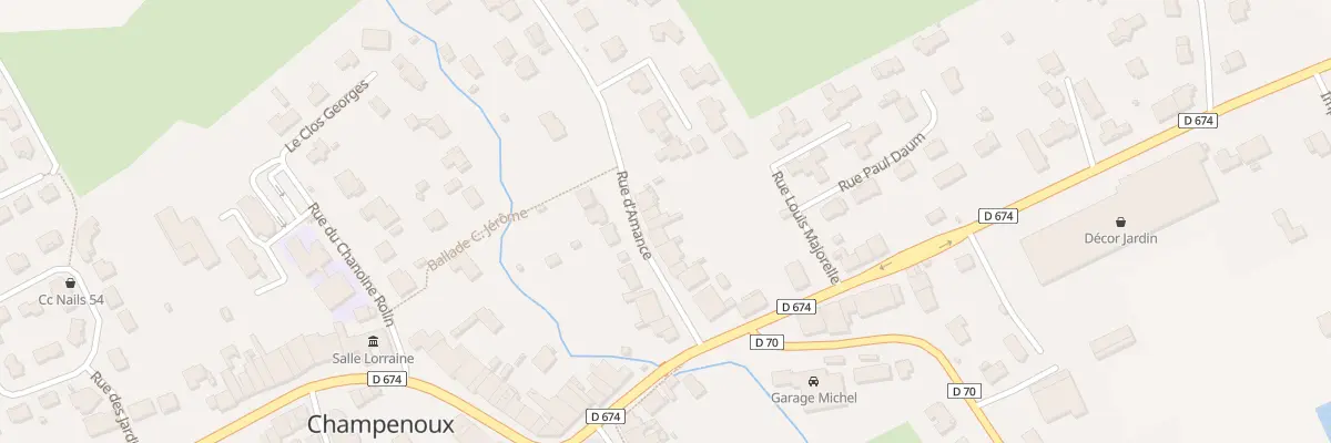 Plan du 10 Rue d’Amance à Champenoux