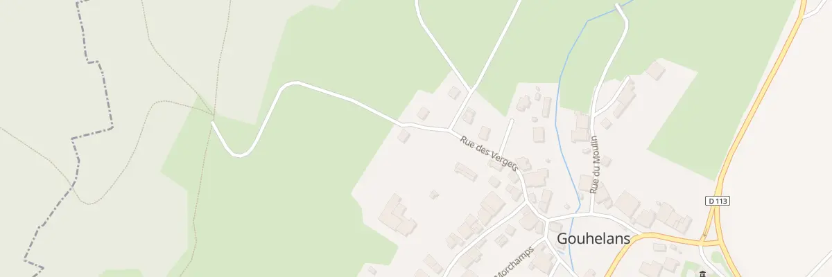 Plan du 15 Rue des Vergers à Gouhelans