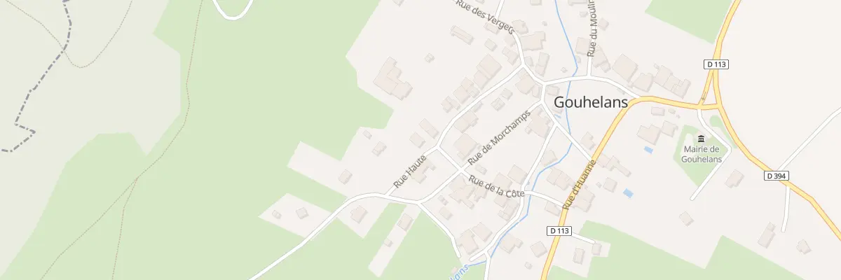 Plan du 14 Rue Haute à Gouhelans