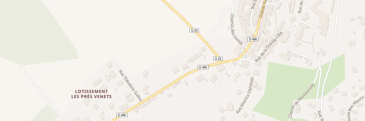 Plan du 4 Rte de Besançon à Rougemont