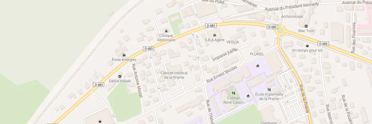 Plan du 21B Av du Président Kennedy à Baume-les-Dames