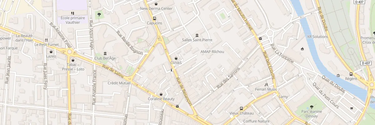 Plan du 18 Rue de Besançon à Pontarlier