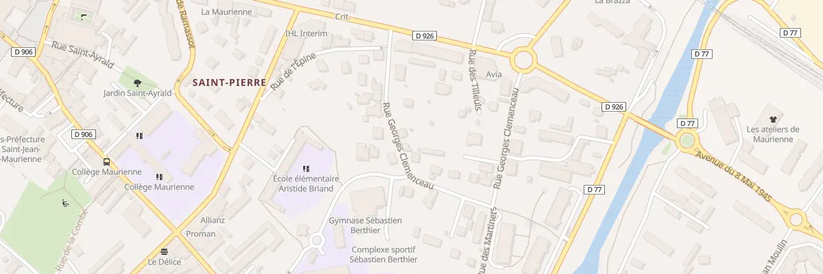 Plan du 107 Rue Georges Clémenceau à Saint-Jean-de-Maurienne