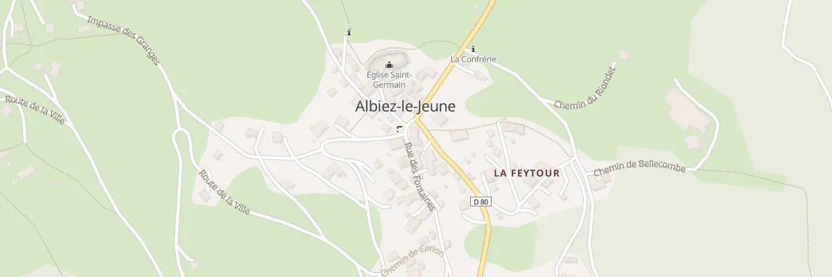 Plan du 5044 Albiez Le Jeune à Albiez-le-Jeune