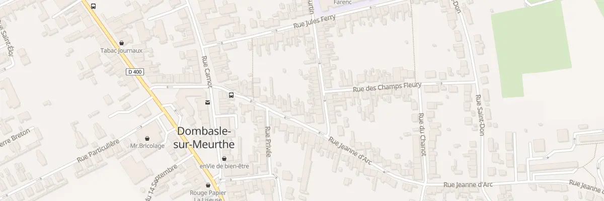 Plan du 33 Rue Jeanne d’Arc à Dombasle-sur-Meurthe