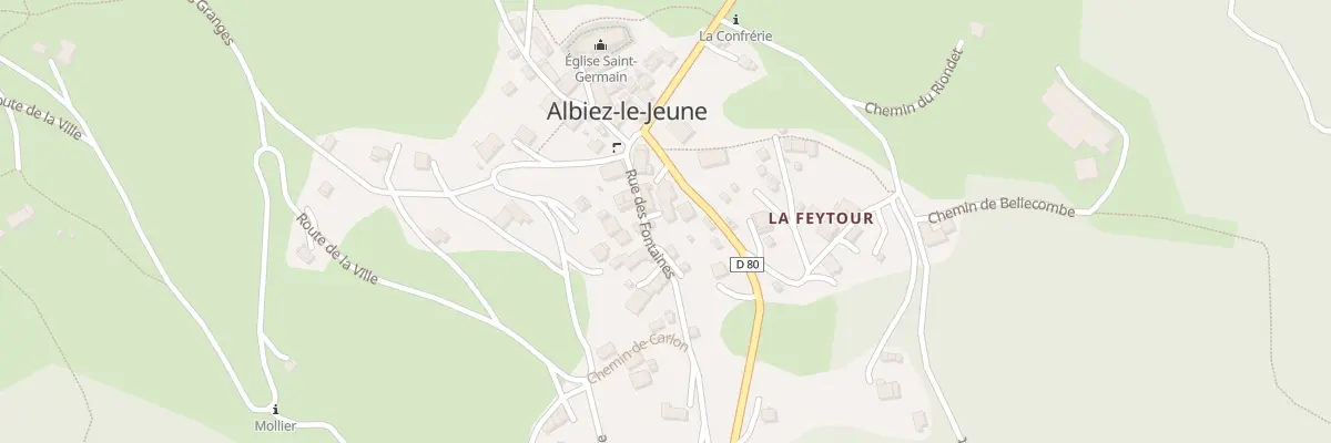 Plan du 5047 Albiez Le Jeune à Albiez-le-Jeune