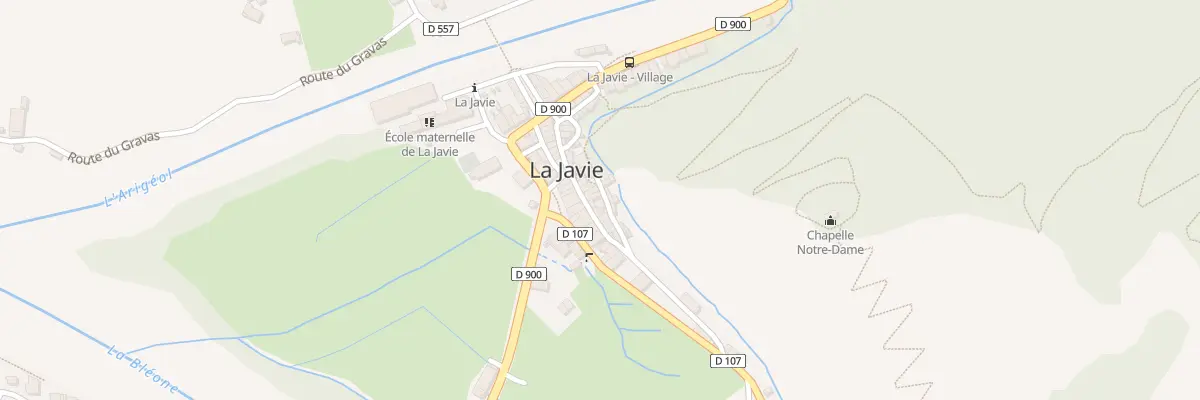 Plan du 7103 Le Village à La Javie