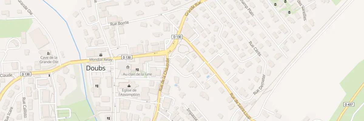 Plan du 1 Rue de la Chaussée à Doubs