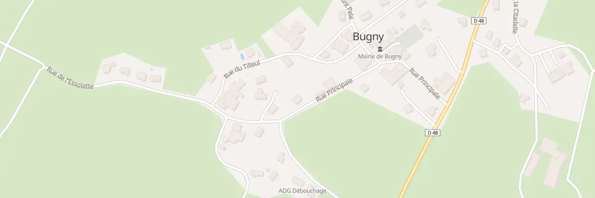 Plan du 8 Rue Principale à Bugny