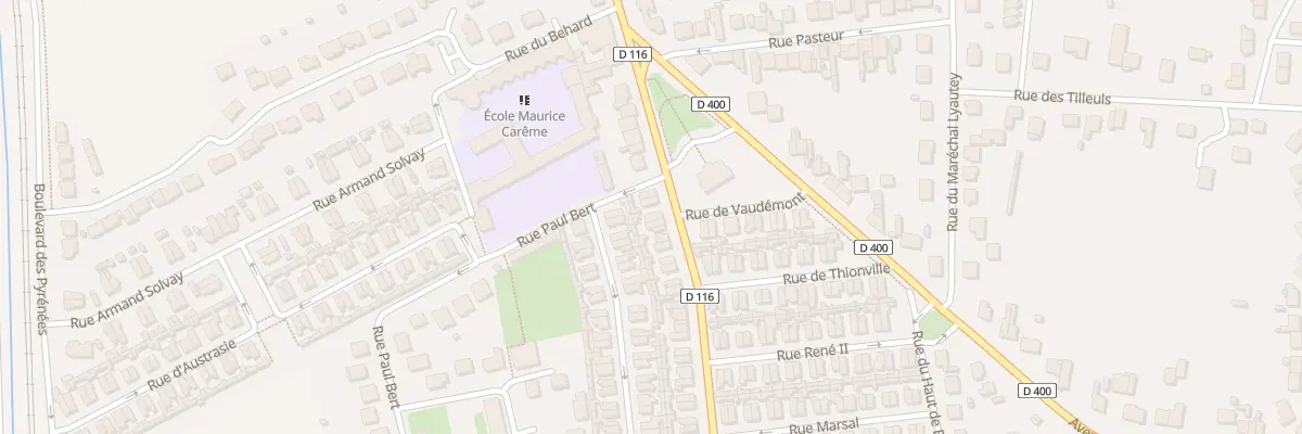 Plan du 22 Av de Rosières à Dombasle-sur-Meurthe