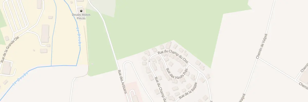Plan du 40 Rue du Champ du Clos à Doubs