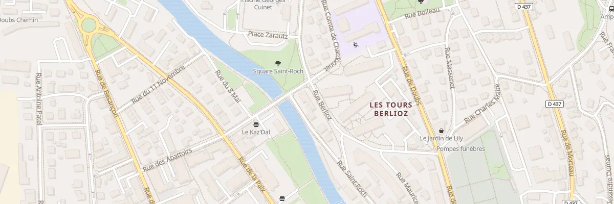 Plan du 2 Rue Comte de Chardonnet à Pontarlier