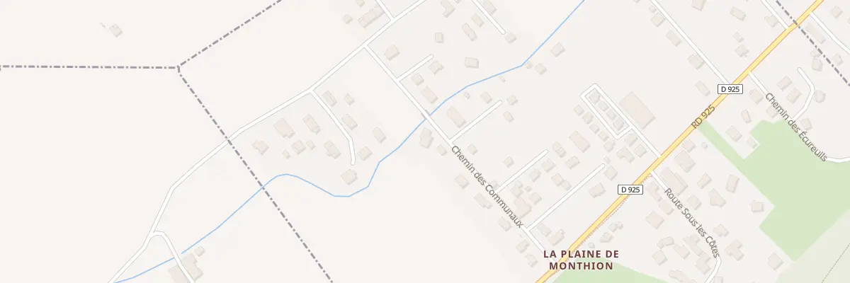 Plan du 213 Che des Communaux à Monthion