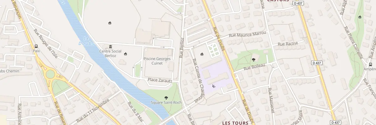 Plan du 11 Rue Comte de Chardonnet à Pontarlier