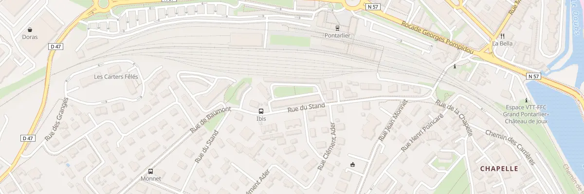 Plan du 18 Rue du Stand à Pontarlier
