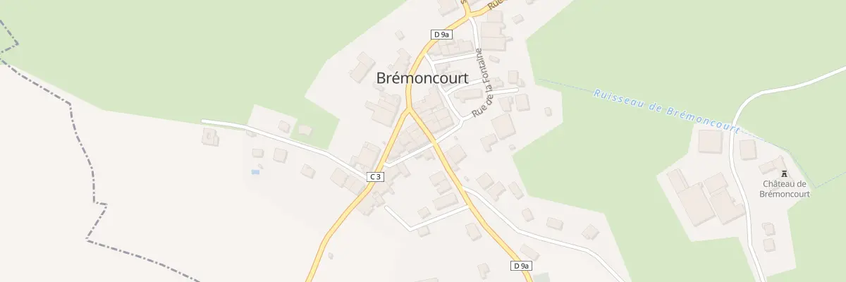 Plan du 2 Rue de la Mairie à Brémoncourt