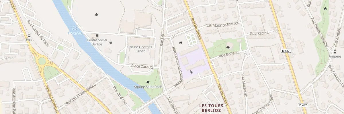 Plan du 9 Rue Comte de Chardonnet à Pontarlier