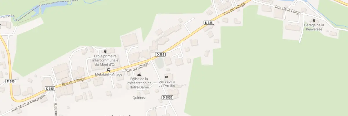 Plan du 23 Rue du Village à Métabief